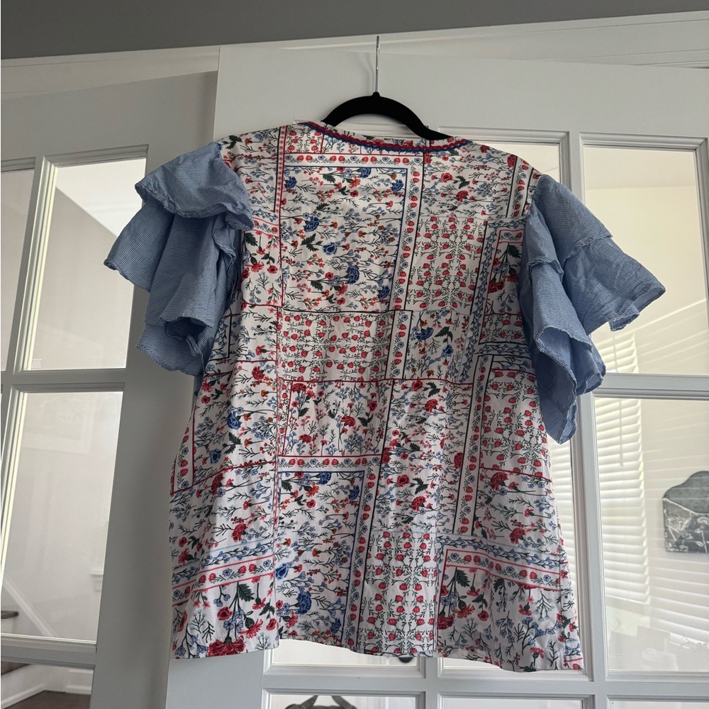 Anthroplogie Let Me Be Flutter-Sleeved Top - image 6